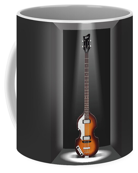 Electric Bass Guitar Coffee Mug featuring the photograph A Classic Guitar in a Box 8 by Mike McGlothlen