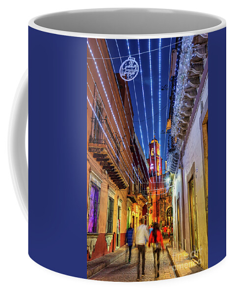 Cables Coffee Mug featuring the photograph A Colorful Christmas in Guanajuato, Mexico by Sam Antonio