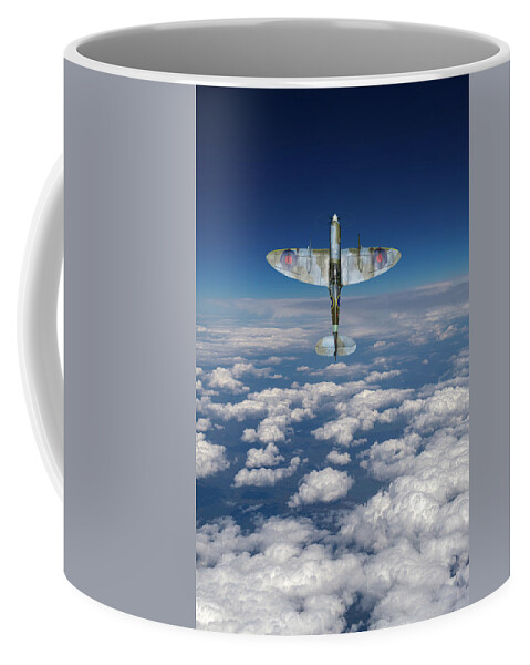 Spitfire Coffee Mug featuring the photograph A cut above by Gary Eason