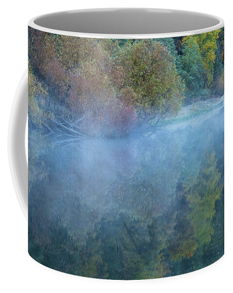 North America Coffee Mug featuring the photograph A Fall Mirror by Jonathan Nguyen