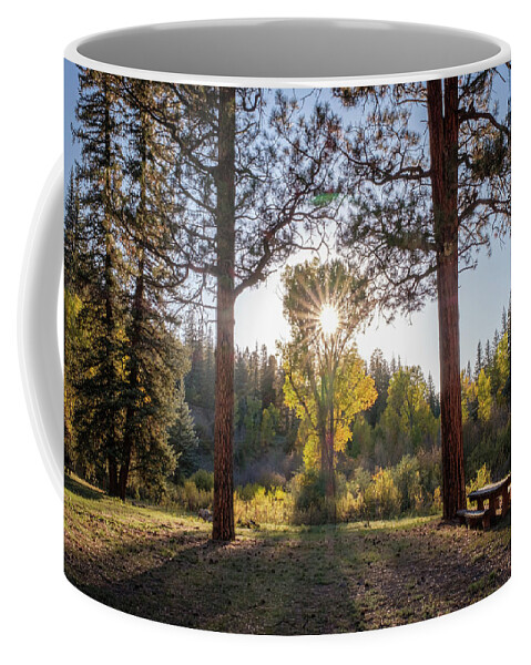 Colorado Coffee Mug featuring the photograph A Fine Evening for a Picnic in Southern Colorado by Mary Lee Dereske