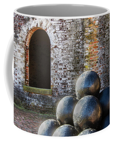 Fort Macon Coffee Mug featuring the photograph A Glimpse In Time at Fort Macon. by Bob Decker