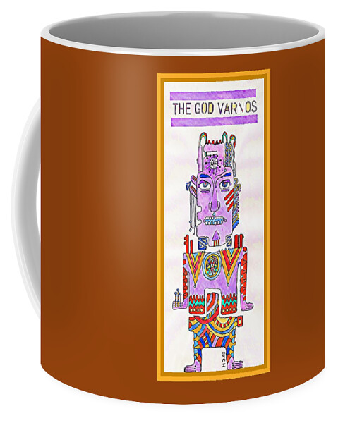 Idol Coffee Mug featuring the painting A God by Hartmut Jager