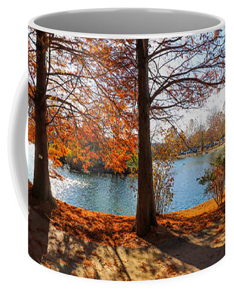 Autumn Coffee Mug featuring the photograph A Gorgeous Autumn Day at Centennial Park by Marcus Jones
