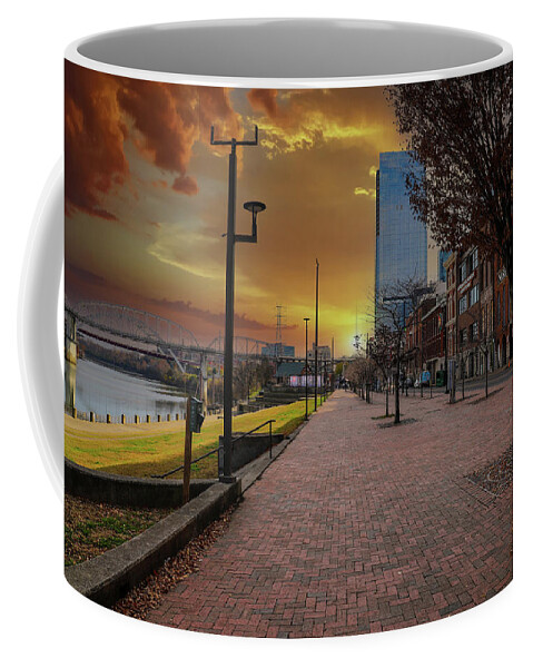 Road Coffee Mug featuring the photograph A Gorgeous Sunset in Nashville by Marcus Jones