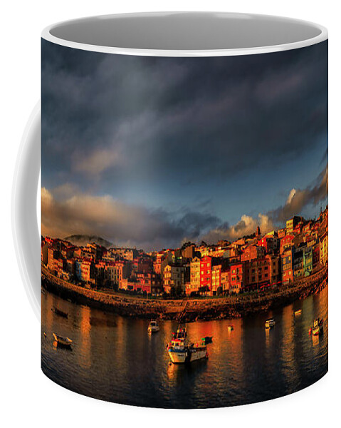Gailcia Coffee Mug featuring the photograph A Guarda Fishing port by Micah Offman