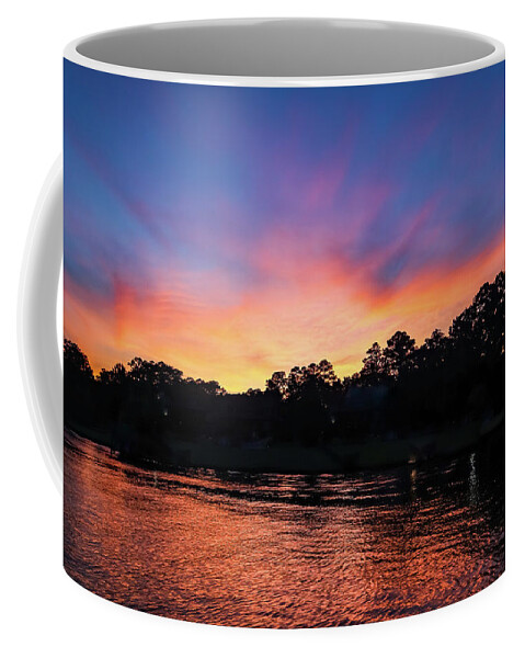 Lake Coffee Mug featuring the photograph A Lake Corner Display by Ed Williams