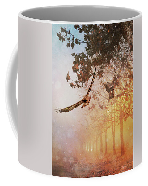 Eagle Coffee Mug featuring the digital art A Magical Morning by Cindy Collier Harris