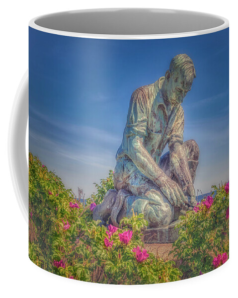 Bailey Island Coffee Mug featuring the photograph A Memorial to Maine Fishermen by Penny Polakoff