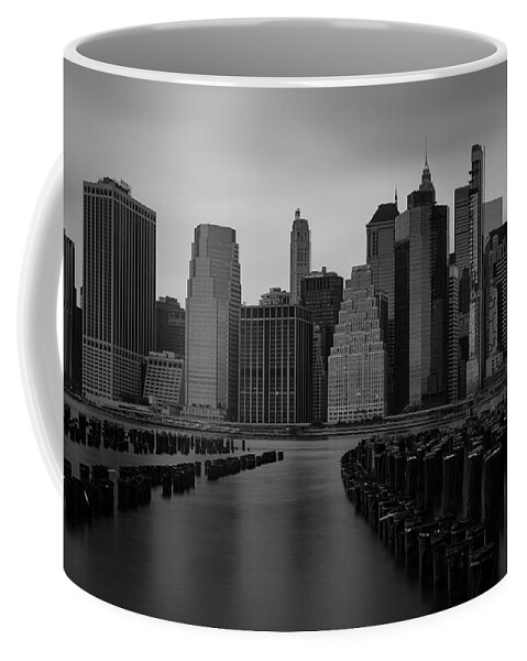 New York City Coffee Mug featuring the photograph A Misty Morning in Manhattan by Marlo Horne