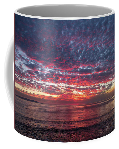 Sunset Coffee Mug featuring the photograph A Moment on the Pacific by Joe Schofield