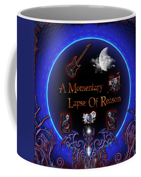 Pink Floyd Coffee Mug featuring the digital art A Momentary Lapse Of Reason by Michael Damiani
