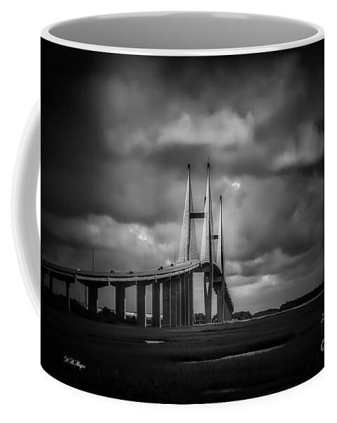 Bridge Coffee Mug featuring the photograph A Moody Bridge by DB Hayes
