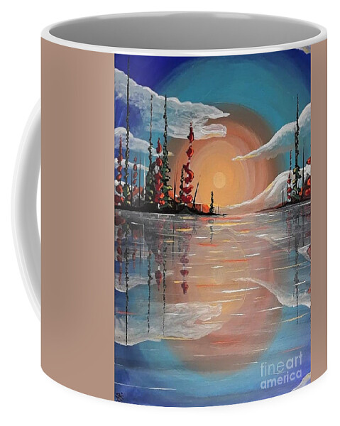 Glow Coffee Mug featuring the painting A Natural Glow by April Reilly