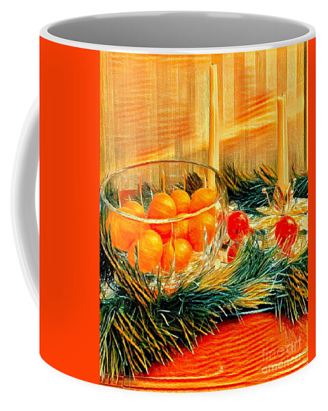 A New Year Coming Coffee Mug featuring the digital art A New Year Coming by Karen Francis