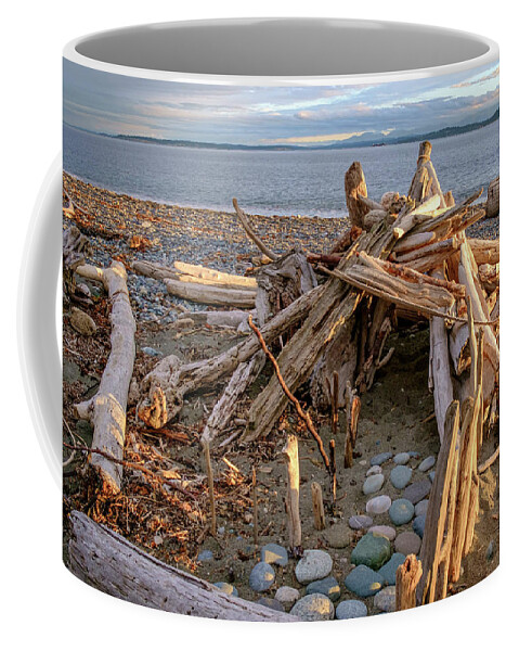 Shore Coffee Mug featuring the photograph A Not So Secret Hideaway by Mary Lee Dereske