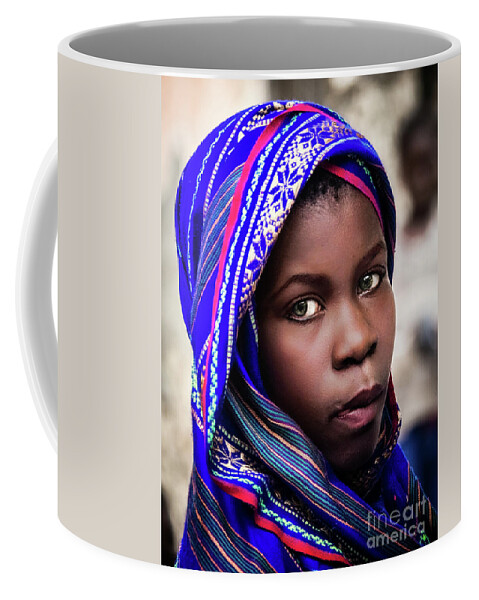 Girl Coffee Mug featuring the photograph A penny for her thoughts... by Lyl Dil Creations