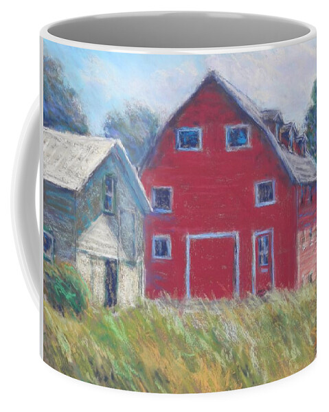 Rural Coffee Mug featuring the pastel A Rural Scene by Michael Camp