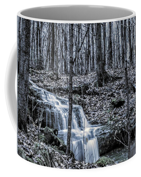  Coffee Mug featuring the photograph A Secret Falls in the Fall by Brad Nellis
