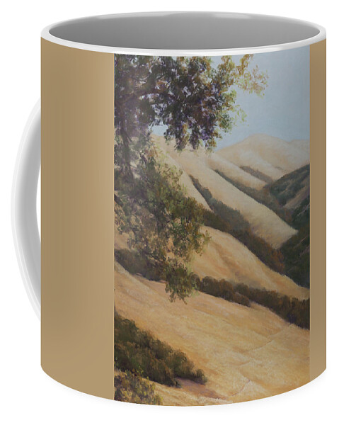 Landscape Coffee Mug featuring the painting A Shady Rest right panel by Jim Tyler