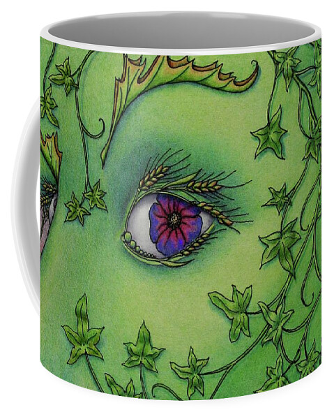 Kim Mcclinton Coffee Mug featuring the drawing The Side-Eye from Mother Nature by Kim McClinton