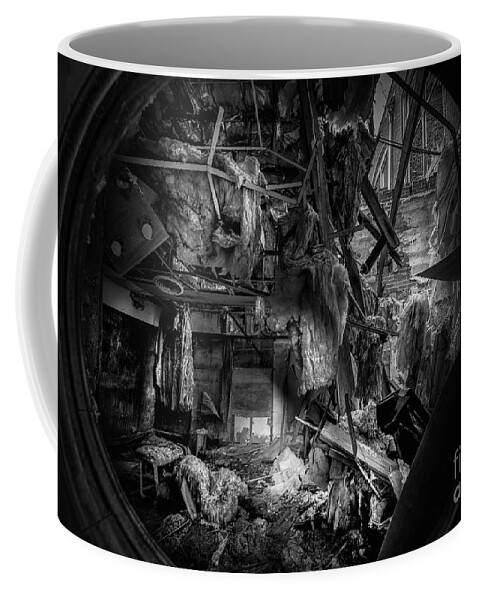 Lindale Mill Coffee Mug featuring the photograph A Sign Of Better Times by Doug Sturgess