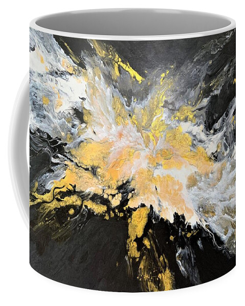 Acrylic Coffee Mug featuring the painting A Star is Born by Soraya Silvestri