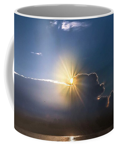 Jekyll Island Coffee Mug featuring the photograph A Starry Cloudy Sunrise by Ed Williams