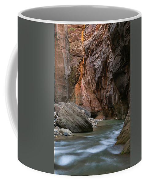 The Narrows Coffee Mug featuring the photograph A stroll in The Narrows by Tibor Vari