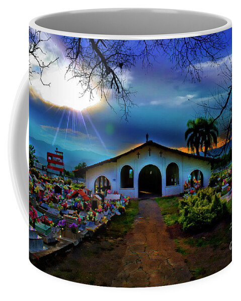 2017 Coffee Mug featuring the photograph A Sunset Over The Coastal Cordillera by Al Bourassa