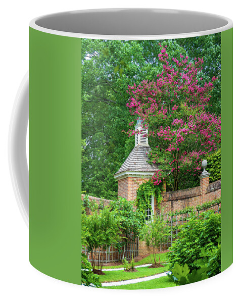 Colonial Williamsburg Coffee Mug featuring the photograph A Sweet Escape by Rachel Morrison