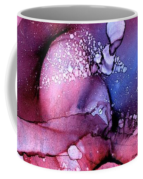 Alcohol Ink Coffee Mug featuring the painting A thoroughfare of freedom beat by Angela Marinari