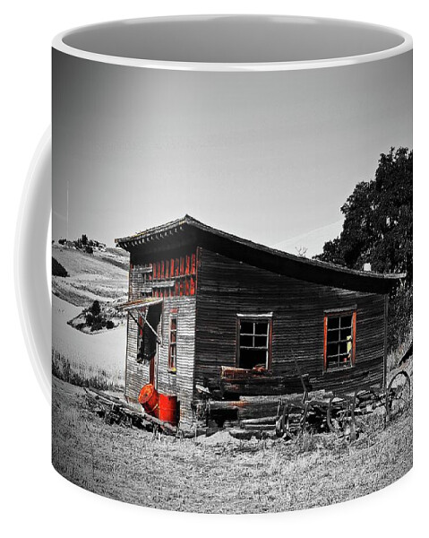  Coffee Mug featuring the digital art Abandon, Shop At Sharp Ranch by Fred Loring