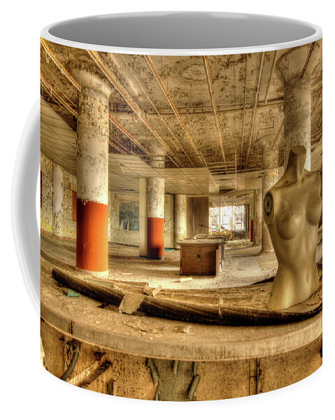 Structure Coffee Mug featuring the photograph Abandoned Skeleton of a Building 003 by James C Richardson