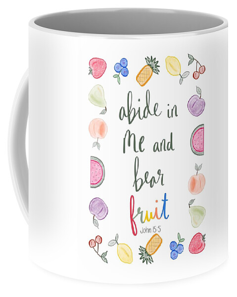  Coffee Mug featuring the mixed media Abide in Me by Stephanie Fritz
