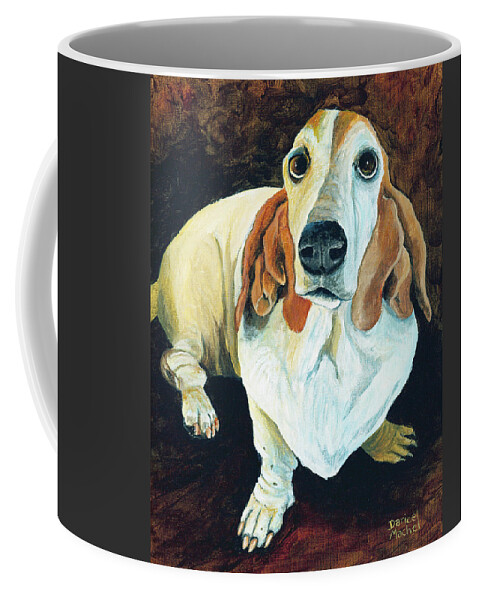 Dog Coffee Mug featuring the painting Abigail by Darice Machel McGuire