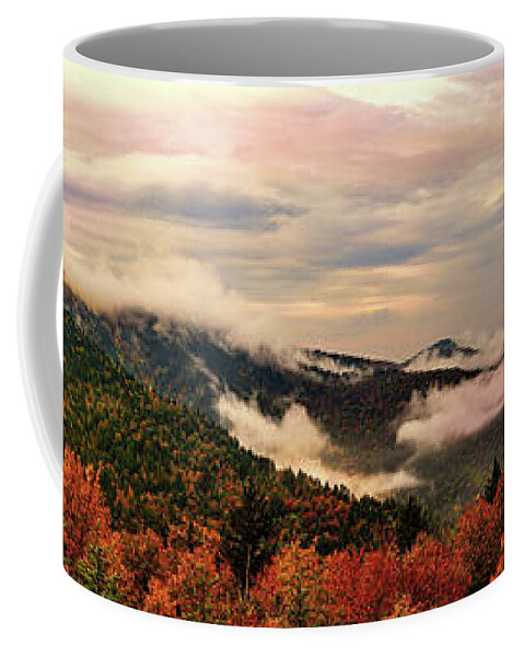 Autumn Coffee Mug featuring the photograph Above Graveyard Fields in the Autumn by Dan Carmichael