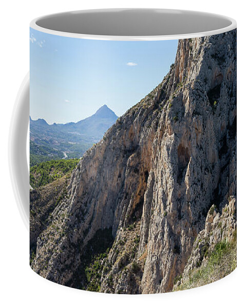 Mountain Landscape Coffee Mug featuring the photograph Above the Canyon of Mascarat by Adriana Mueller