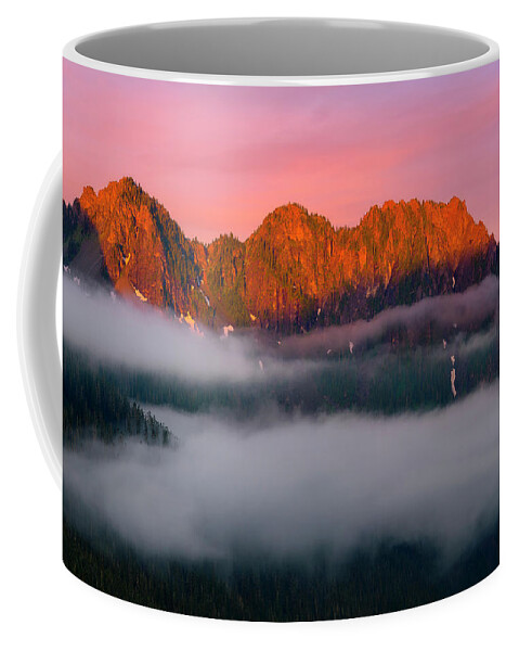 Tatoosh Coffee Mug featuring the photograph Above the Clouds by Ryan Manuel