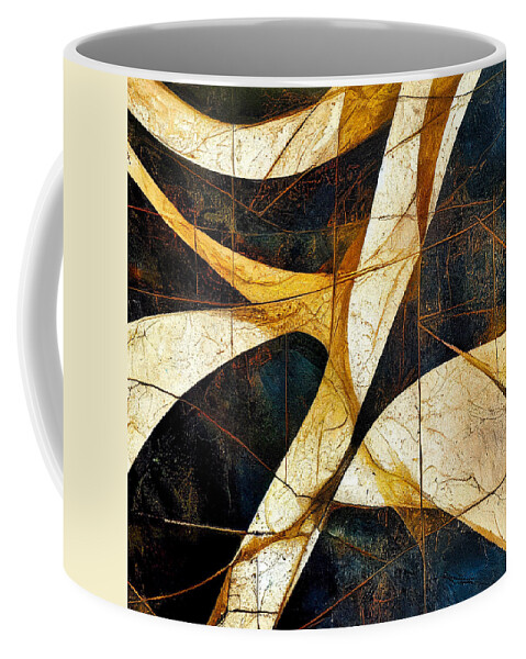Abstract 113 Coffee Mug featuring the digital art Abstract 113 by Craig Boehman