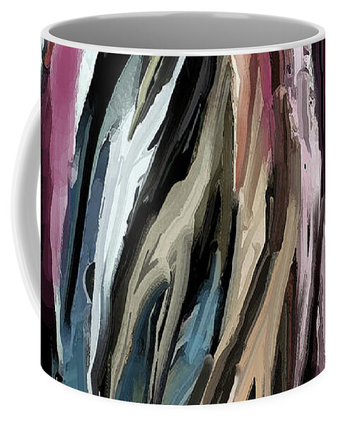 Abstract Coffee Mug featuring the painting Abstract 12-24-22 by Jean Batzell Fitzgerald