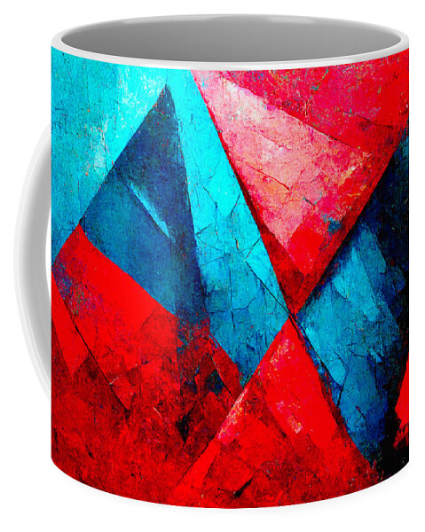 Abstract Coffee Mug featuring the digital art Abstract #6 by Craig Boehman