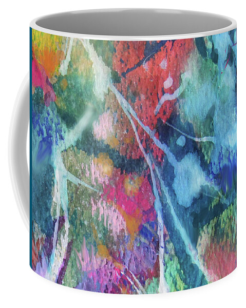 Pastel Painting Coffee Mug featuring the painting Abstract 9-10-20 by Jean Batzell Fitzgerald