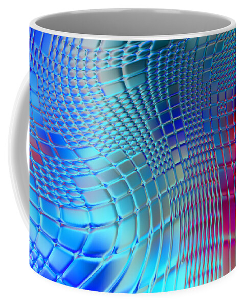 Abstract background. Colorful wavy design wallpaper. Creative graphic 2d  illustration. Trendy fluid cover with dynamic shapes flow. Coffee Mug by  Julien - Fine Art America