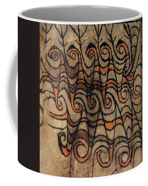Amsterdam Coffee Mug featuring the photograph Abstract bark painting from Indonesia by Steve Estvanik