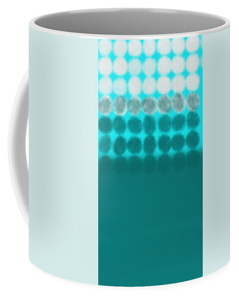 Abstract Coffee Mug featuring the digital art Abstract blue by Faa shie