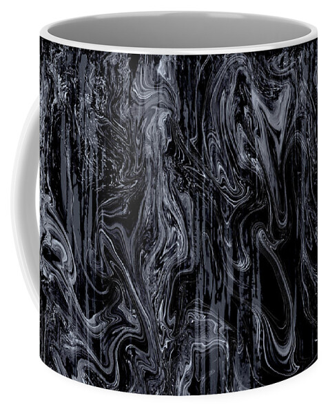A-fine-art Coffee Mug featuring the painting Abstract Elegance 15 by Catalina Walker