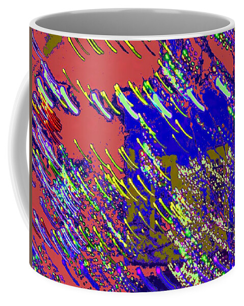 Abstract Coffee Mug featuring the digital art Abstract Expressionaryish #1 by T Oliver