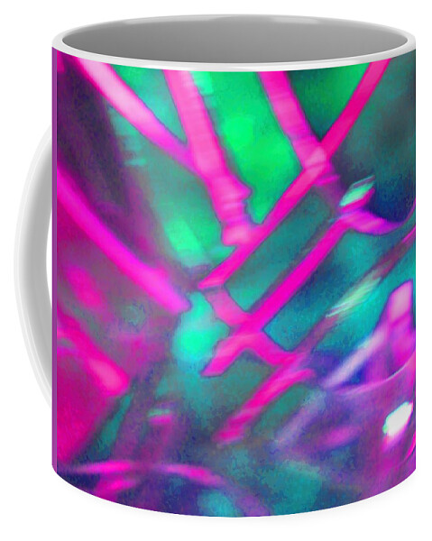 Abstract Coffee Mug featuring the digital art Abstract Expressionaryish #4 by T Oliver