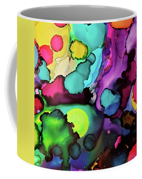 Abstract Coffee Mug featuring the tapestry - textile Abstract ink by Karla Kay Benjamin